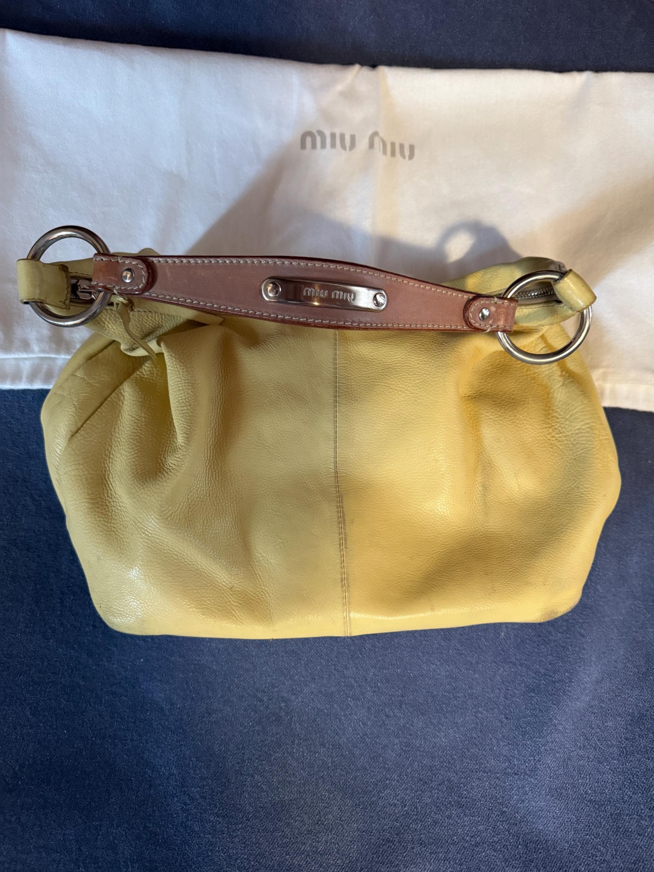 バッグ 90s Miu Miu Vintage Leather Handbag 90s Miu Miu Bag - Etsy