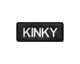 Kinky leather patch, Patches for jackets, Patch for jackets, Patch for jacket, Patch, Patches, Embroidered patches, Leather patch