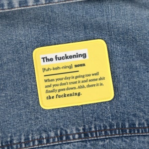 Patches for jackets, Patches for jacket, Patch for jacket, Patch for jackets, Patch, Patches, Funny patch, Funny, Meme patch, The fuckening