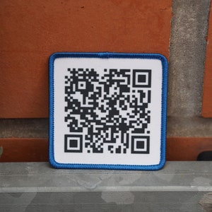 Patches for jackets, Patch for jacket, Patch, Patches, QR-code, QR, QR-code patch, Meme patch, Abba patch, Fun patch, Abba, Dancing Queen