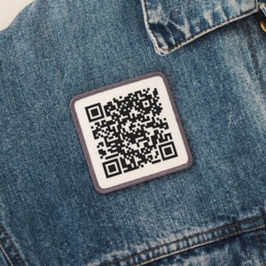 Patches for jackets, Patch for jacket, Patch, Patches, QR-code, QR, QR-code patch, Meme, Meme patch, TikTok, Pedro patch, Pedro