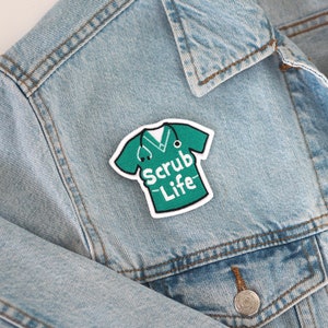 Patches for jackets, Embroidered patch, Sew on patch, Patch for jacket, Patch, Patches, Sew on patches, Profession patch, Scrub life