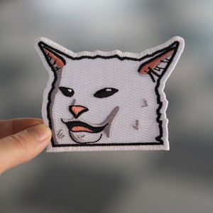 Patches for jackets, Patch for jackets, Sew on patch, Patch for jacket, Patch, Patches, Cat patch, Cat Meme, Meme patch, Smudge