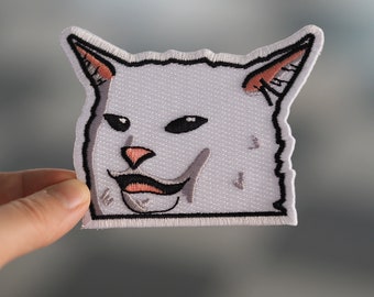 Patches for jackets, Patch for jackets, Sew on patch, Patch for jacket, Patch, Patches, Cat patch, Cat Meme, Meme patch, Smudge