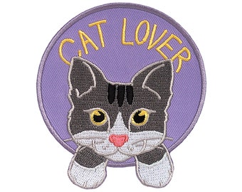 Patches for jackets, Patch for jackets, Iron on, Sew on patch, Patch for jacket, Patch, Patches, Cat patch, Cat, Cute patch, Cat Lover