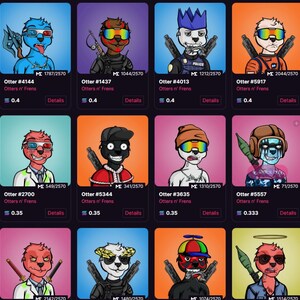 Karikatyrer i NFT-stil. Jag skapar en unik NFT-kollektion för ditt projekt. Designa en anpassad NFT och rita din NFT-seriefigur. bild 7