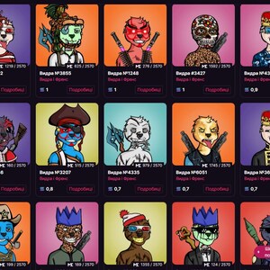 Karikatyrer i NFT-stil. Jag skapar en unik NFT-kollektion för ditt projekt. Designa en anpassad NFT och rita din NFT-seriefigur. bild 2