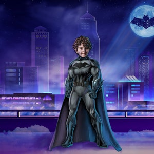 Personagem de quadrinhos animado personalizado - Torne-se um super-herói personagem da Marvel - Faça um desenho animado Download instantâneo - Presente engraçado para crianças