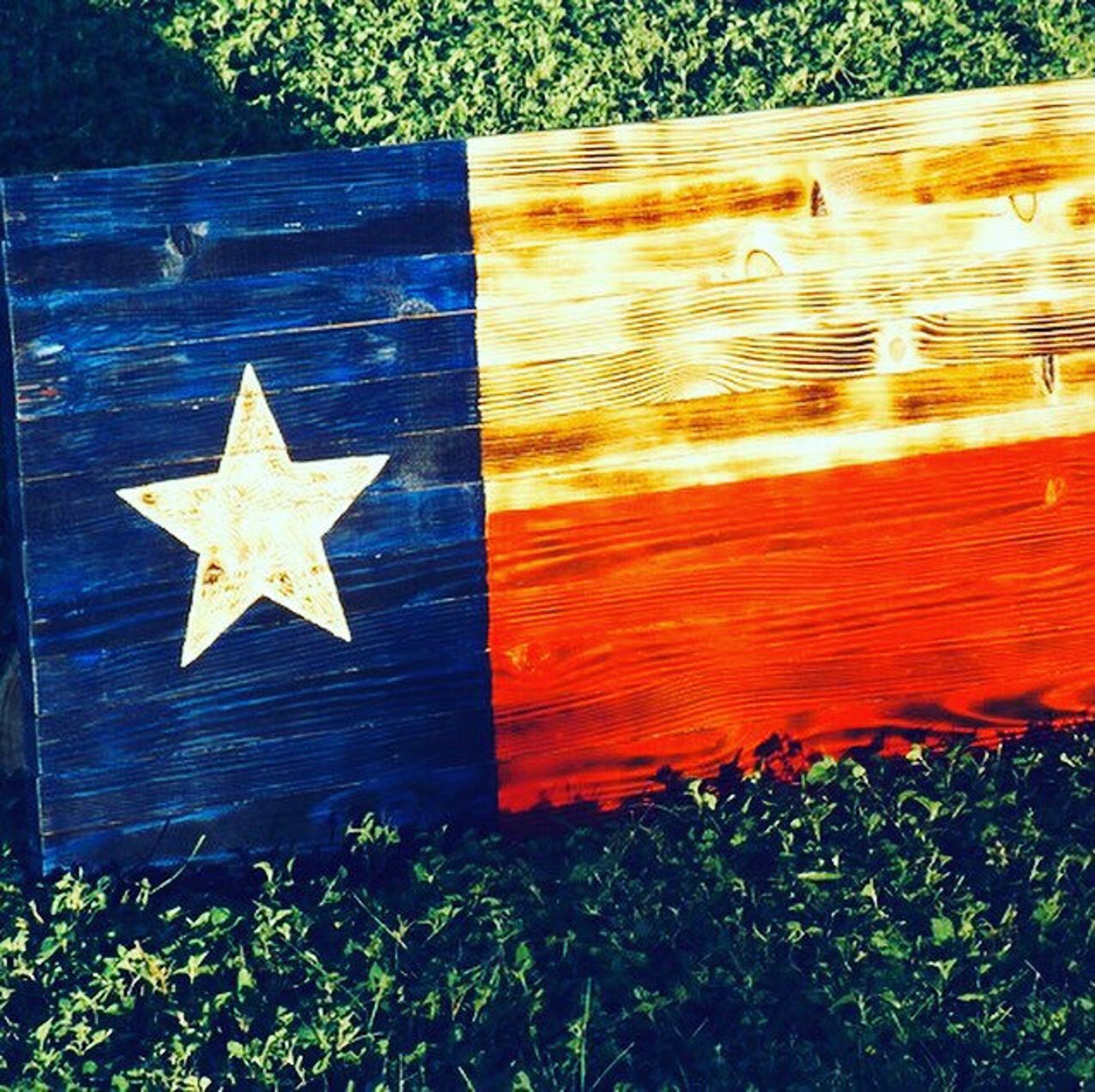 Wood Texas State Flag.Rustic Wall Art Decor. Large Handcarved Etsy