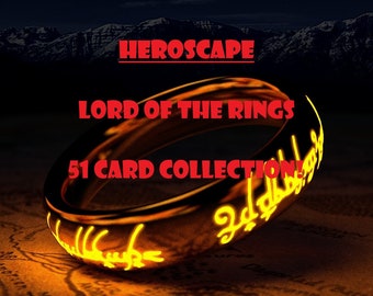 Heroscape-Lord of the Rings-51 Unique Cards!