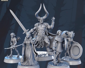 Legend movie fantasy themed minis! Dungeons and Dragons or for any game! 32mm! High Quality professional miniatures!