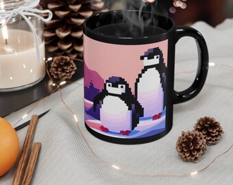 Pixel Penguin D&D Coffee Mug! 11oz. Coffee and Hot Chocolate Gift!