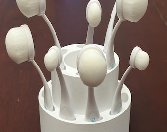 Taylored Expressions, Gina K Designs Blender Brush holder with 16 holes plus 1 giant hole! Great for artist desks! Pick a color! Turntable!