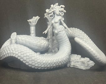 Medusa monster mini! Odyssey and Ancient Greece! Dungeons and Dragons or for any game! 32mm! High Quality professional miniatures!