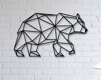 Bear decorative wall art!  Great for kids/adults, etc. Pick your color! Decoration for your room!