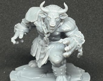 Minotaur monster mini! Odyssey and Ancient Greece! Dungeons and Dragons or for any game! 32mm! High Quality professional miniatures!