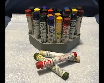 Daniel Smith Watercolor Stick Holder! 52 and 145 hole options! Organize! Great for desk! Artists, Students and teachers! Pick your color!