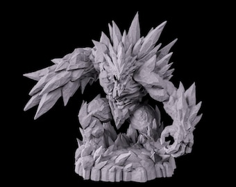 Glacier Golem mini! Dungeons and Dragons or for any game! 32mm! High Quality professional miniatures!