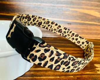 Cheetah Collar, Leopard Collar, Cute Girl Dog Collar, Cute Girl Puppy Collar, Cute Girl Kitten Collar, Cute Girl Cat Collar