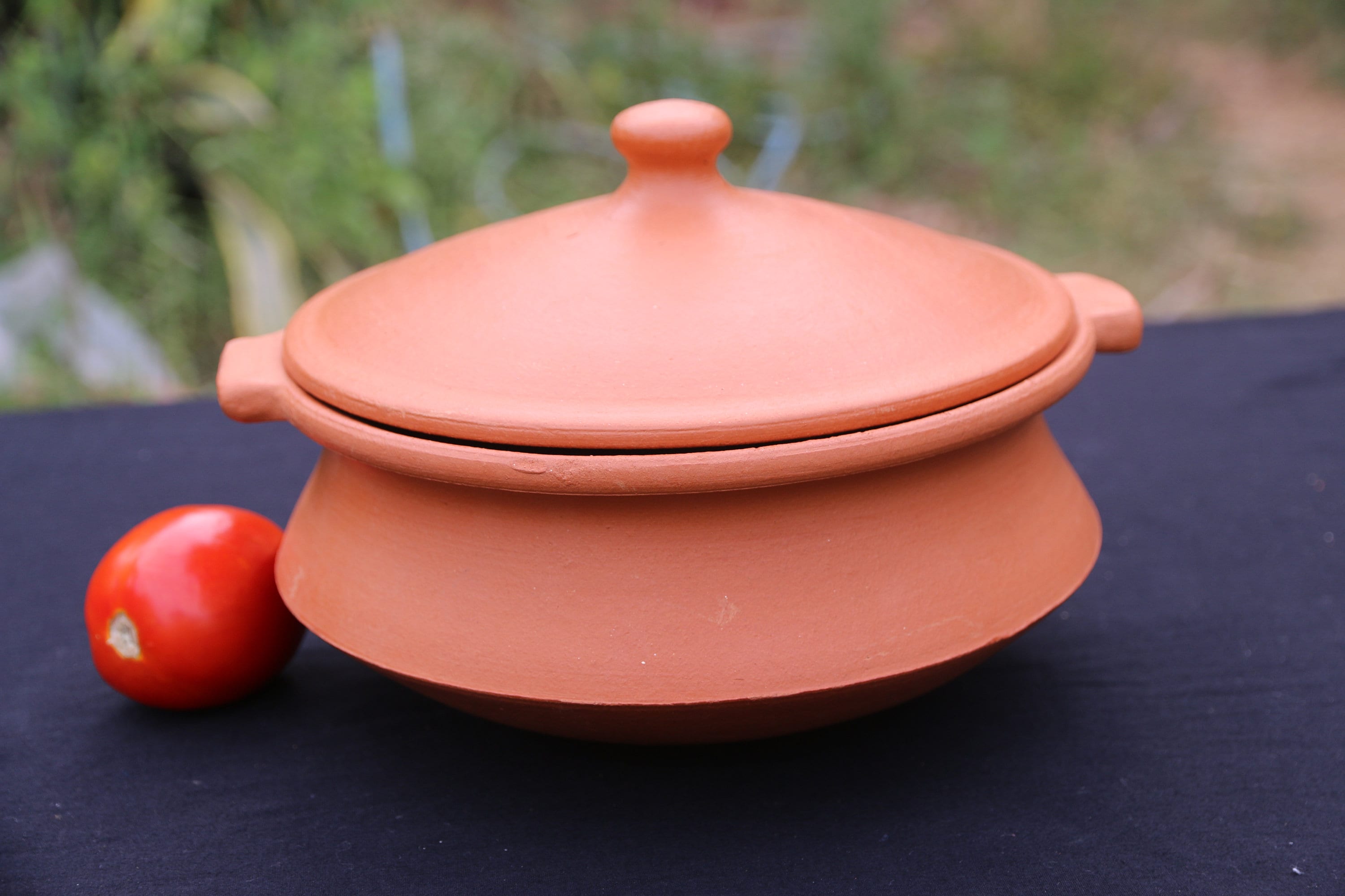 Clay Cooking Pot, Clay Cooking Bowl Cuisine Saine Cuisson Biologique Cuite en Terre Ustensile de Arg