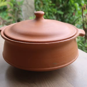 Clay curry pot , Natural clay cooking pot /Unglazed Pot