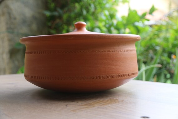 Pentola da cucina in terracotta Pentole / Pentola di terracotta non  smaltata / Pentola di fango Pentola di terracotta Pentola in terracotta  Pentola di curry / capacità di 2,5 litri -  Italia