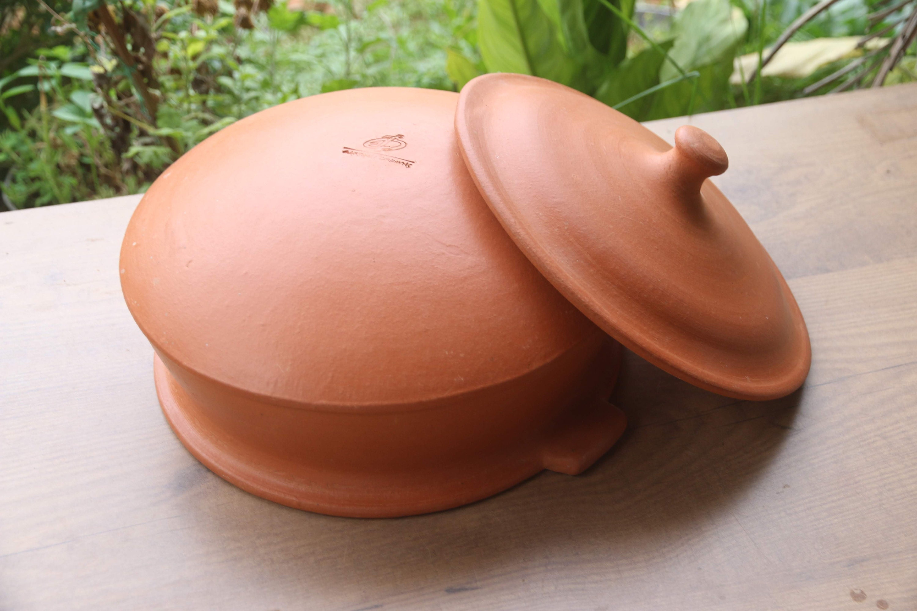 Earthenware Clay Cooking pot kitchen Curry Bowl Noodles Food terracotta Eco  6.5
