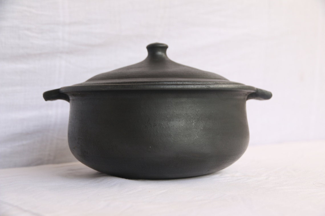 Black Earthen Cooking Pot Etsy