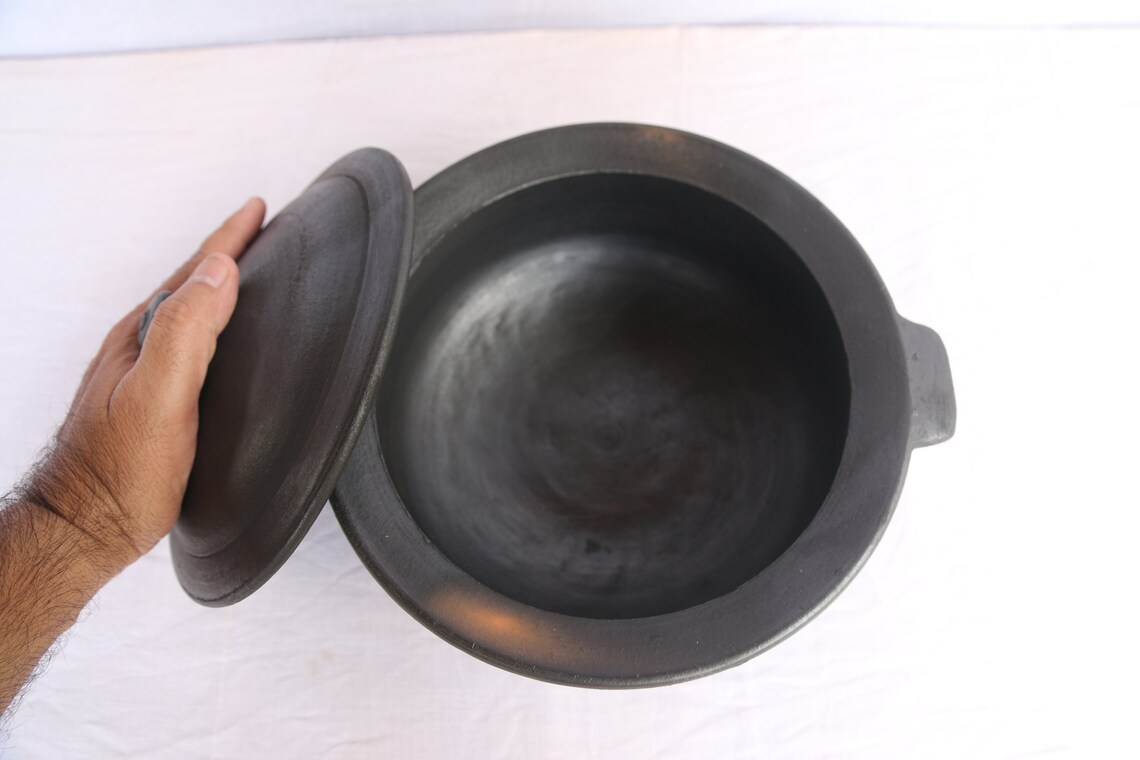 Black Earthen Cooking Pot Etsy