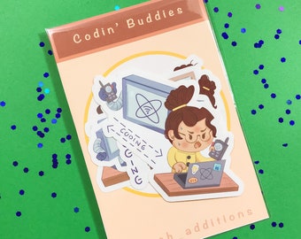 Coding Buddies - Computer Science Sticker Pack - Programming Laptop Stickers- computer science gift - developer gifts - coding gifts - STEM