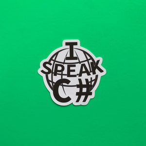 Programming languages - Technology Stickers - computer science - programmer laptop stickers - coding gift - gifts for developers - STEM C#