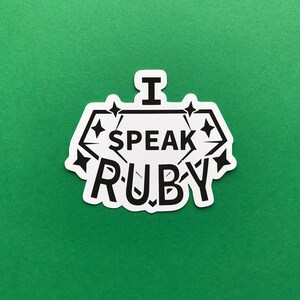 Programming languages - Technology Stickers - computer science - programmer laptop stickers - coding gift - gifts for developers - STEM Ruby