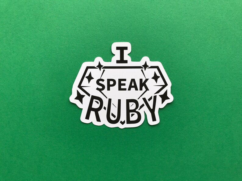 Programming languages - Technology Stickers - computer science - programmer laptop stickers - coding gift - gifts for developers - STEM Ruby