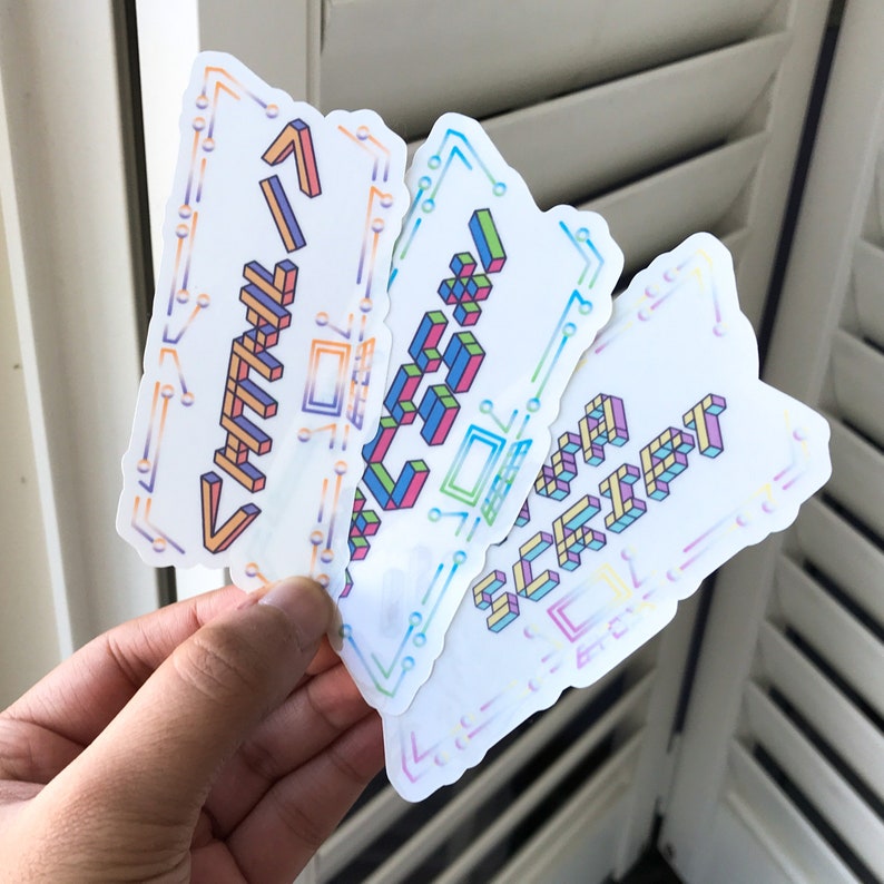 HTML CSS Javascript Transparent Stickers Coding - Etsy