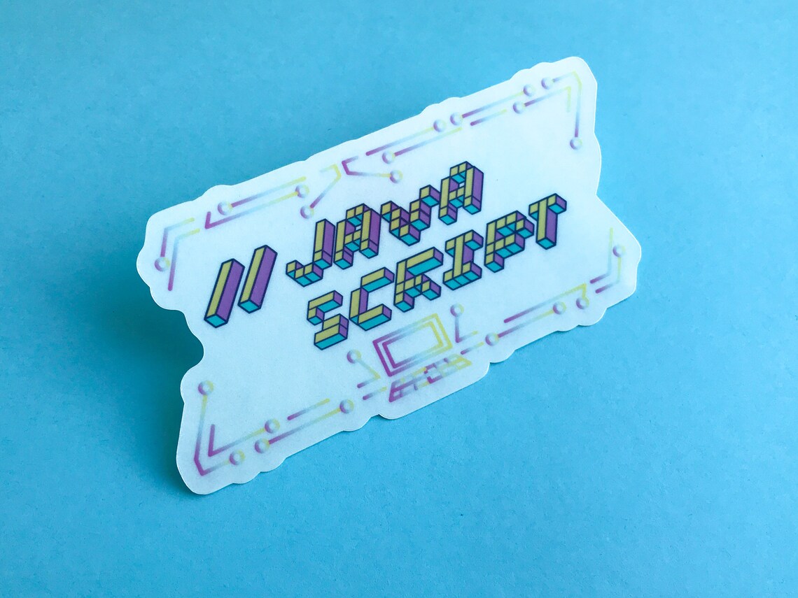 HTML CSS Javascript Transparent Stickers Coding - Etsy image.