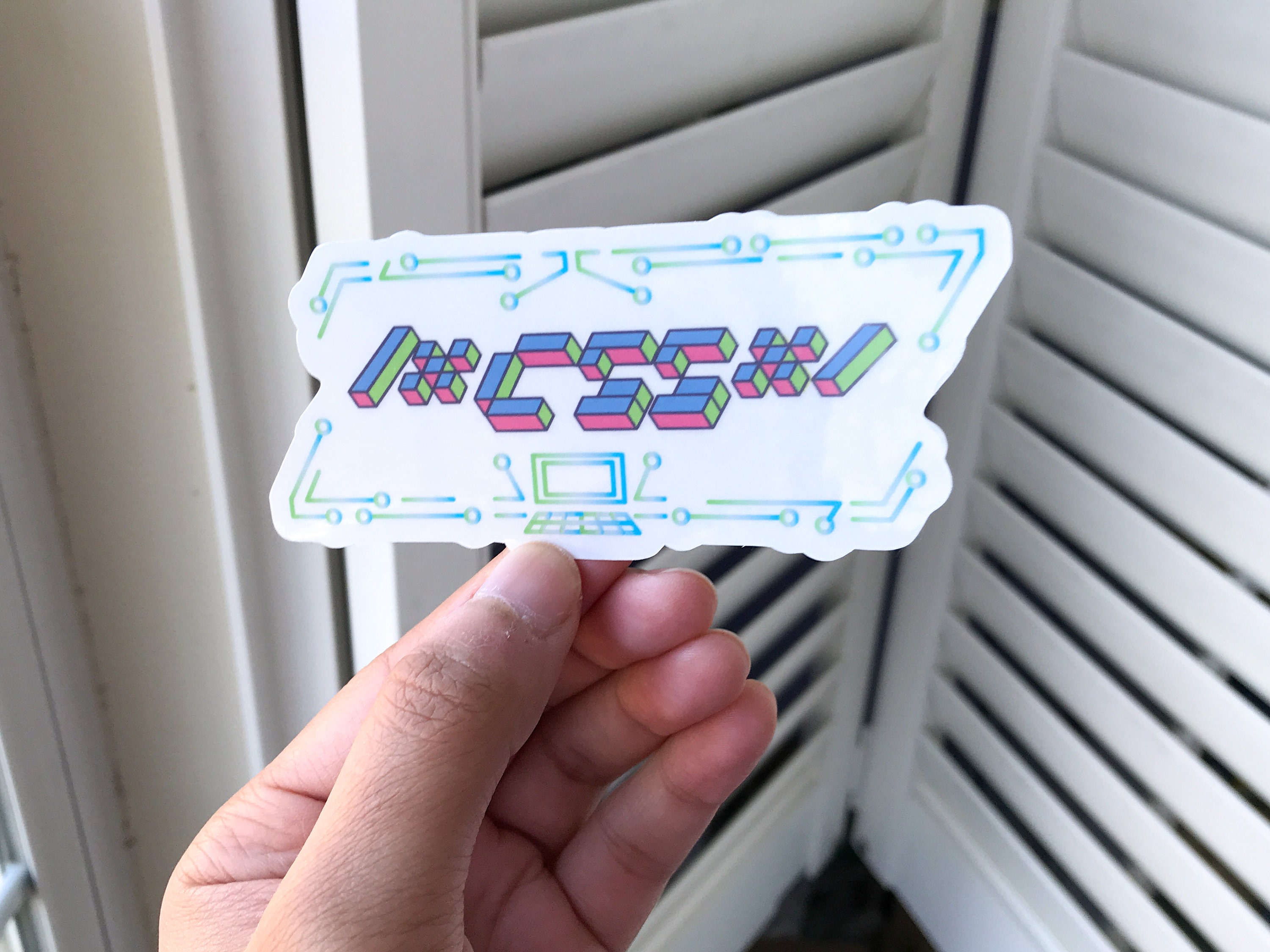 HTML CSS Javascript Transparent Stickers coding | Etsy