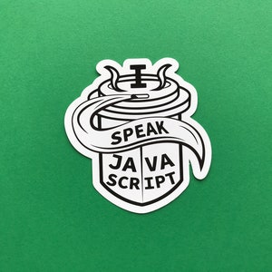 Programming languages - Technology Stickers - computer science - programmer laptop stickers - coding gift - gifts for developers - STEM Javascript
