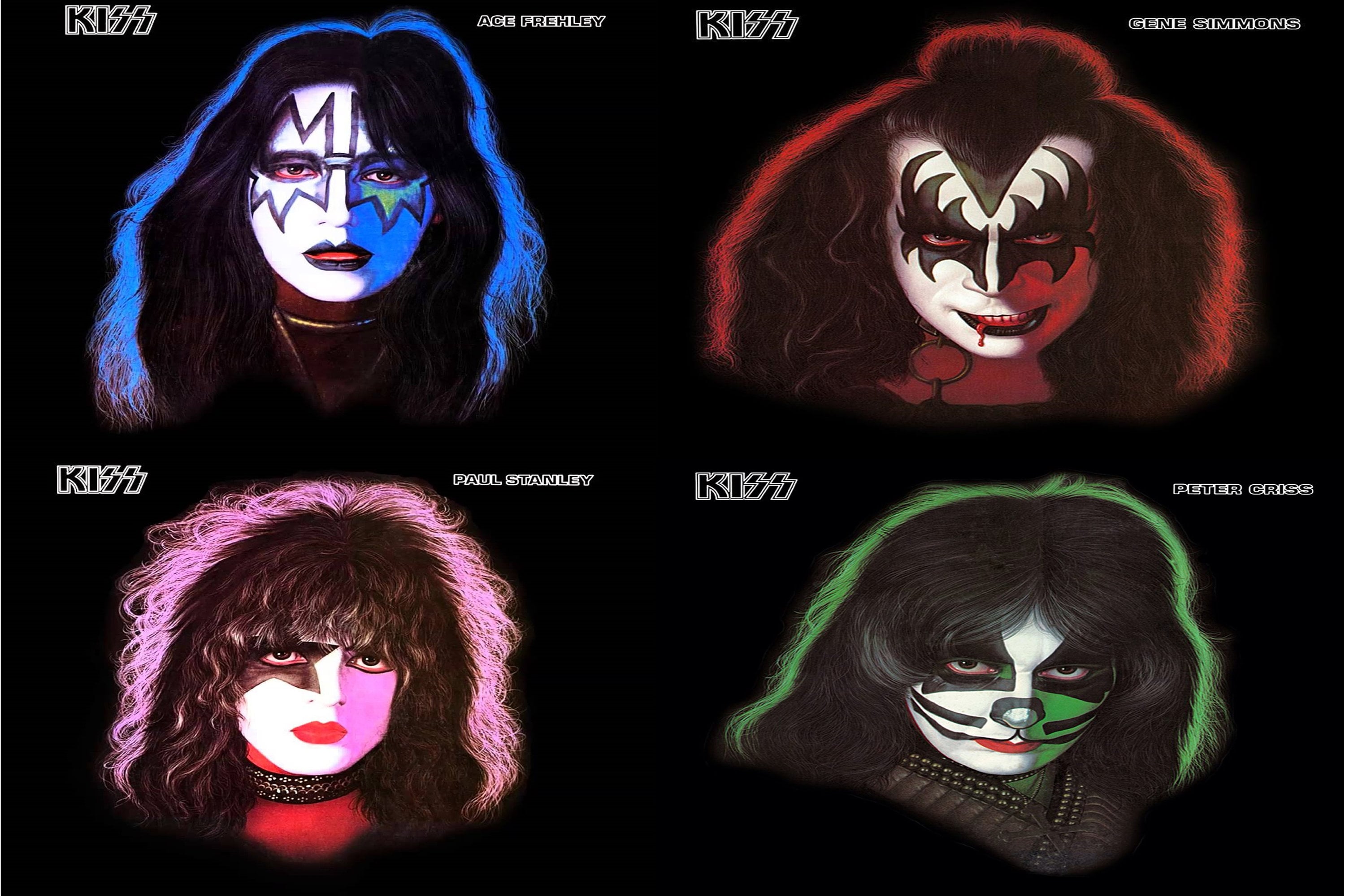 Kiss Solo Album Cover Poster 24 X 36 inch All 4 On One Etsy