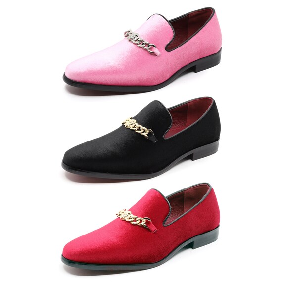 Black and pink mens loafers best sale