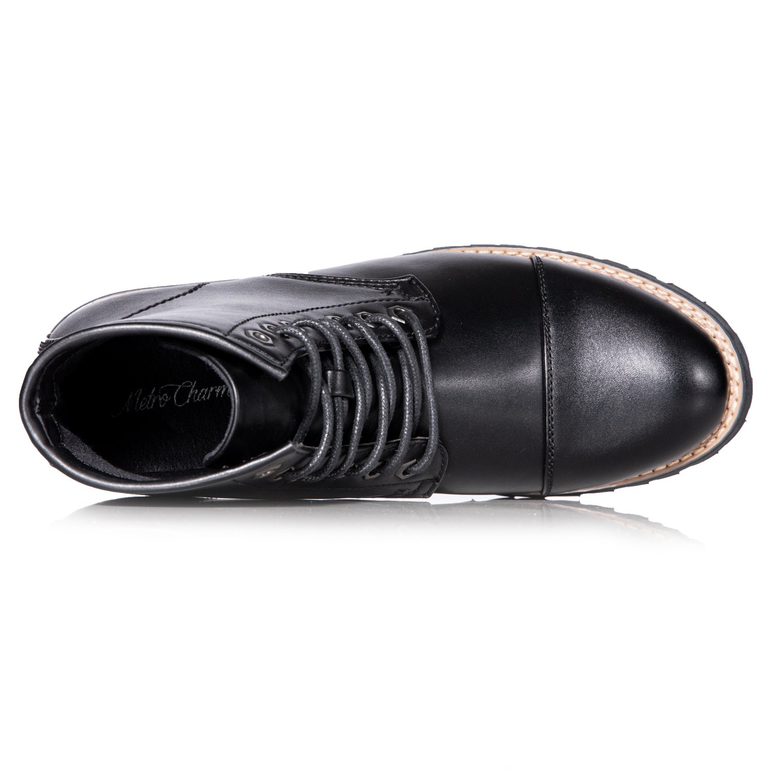 mens black lace up dress boots