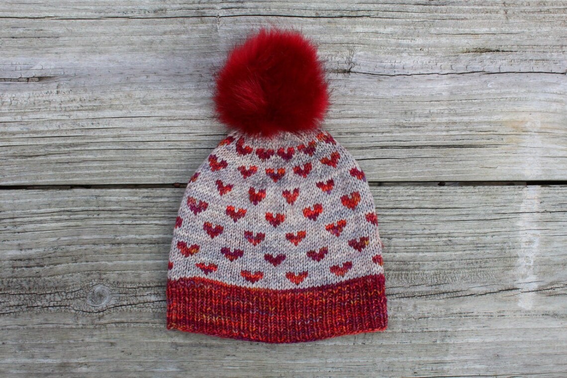 Love is in the Hair Hat Knitting PDF Pattern Etsy