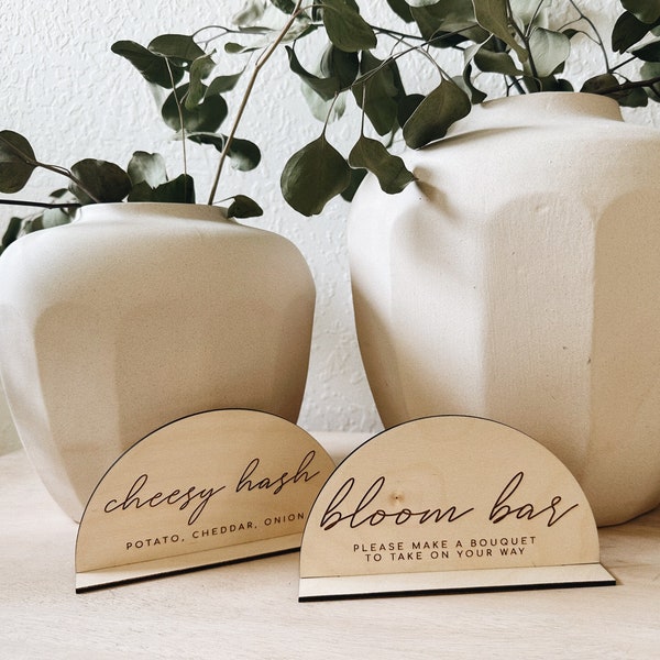 Buffet Sign Holder Etsy