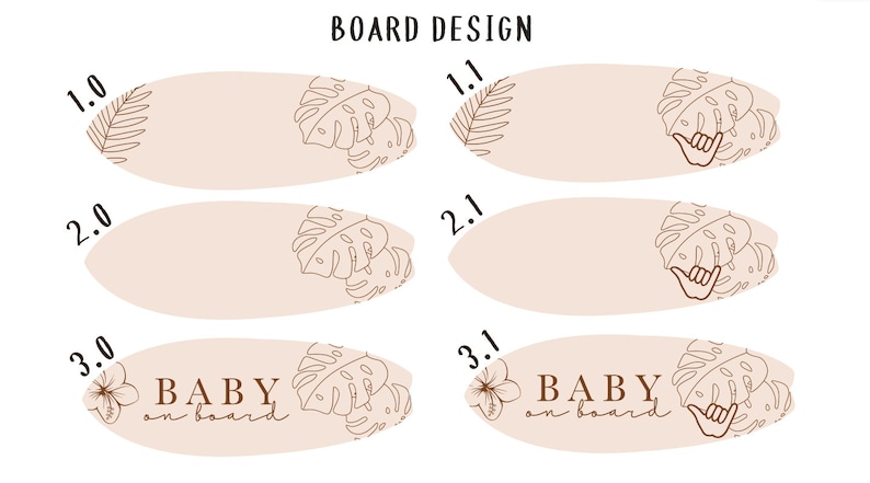 Baby On Board Announcement, Pregnancy Reveal, Surfboard Custom Sign, Surf Nursery Decor, Shaka Hand Signal, Kids Nautical Room Decor image 3