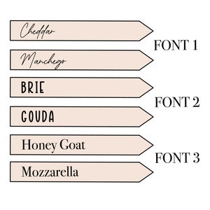 Charcuterie Board Wood Markers, Grazing Table Stick, Cheese board Sticks, Custom CheeseBoard, Charcuterie Labels image 2