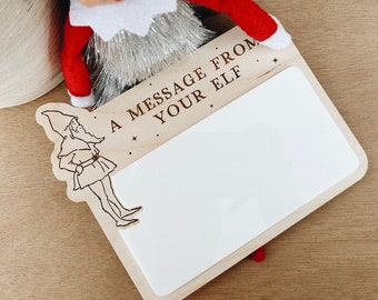 Elf Message Board, Shelf elf Tradition Welcome, Vintage Postal,  Reusable Christmas Note