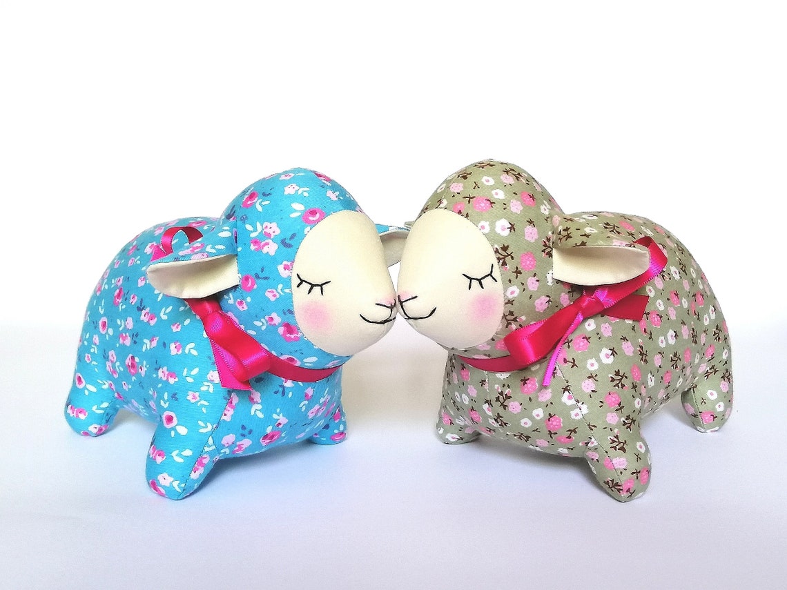 Lamb Stuffed Animal is Unusual Gift for Kid and Playroom Decor - Etsy