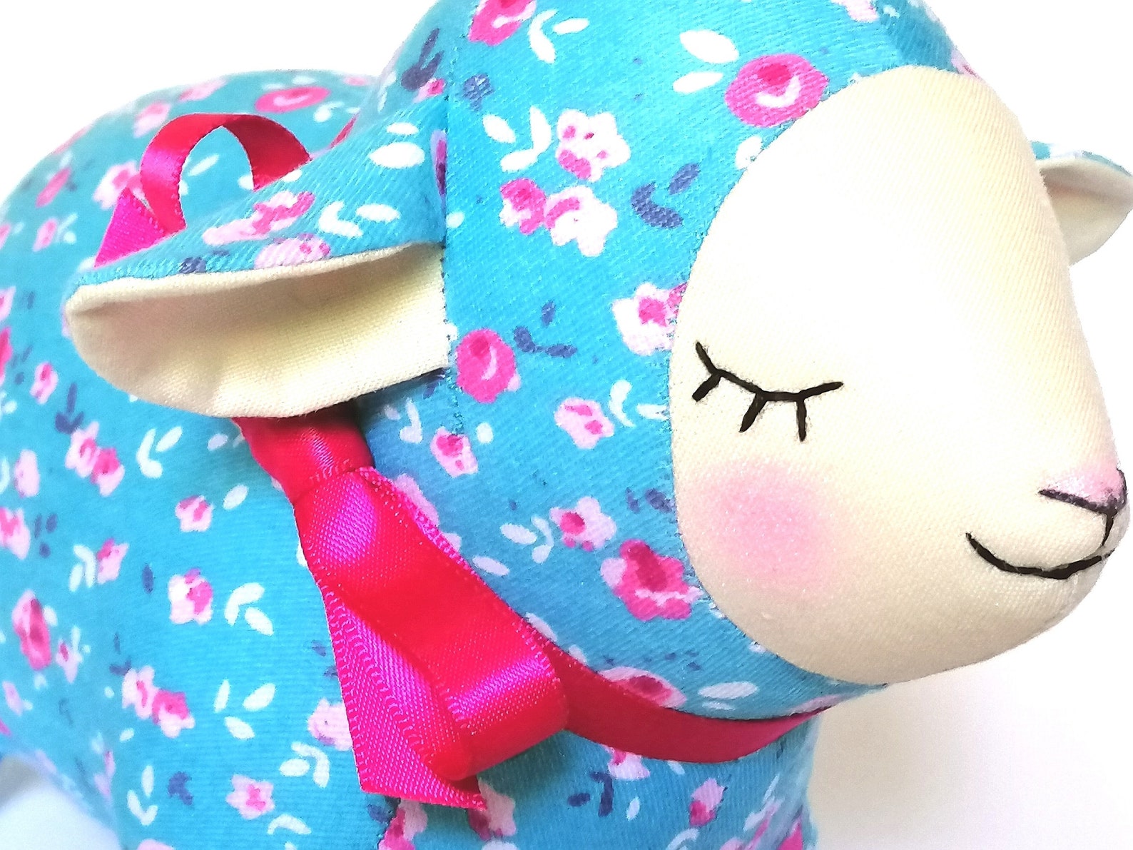 Lamb Stuffed Animal is Unusual Gift for Kid and Playroom Decor Etsy