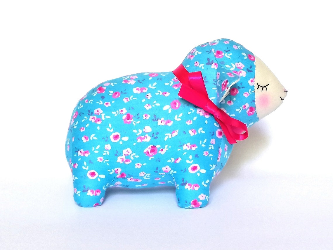 Lamb Stuffed Animal is Unusual Gift for Kid and Playroom Decor - Etsy