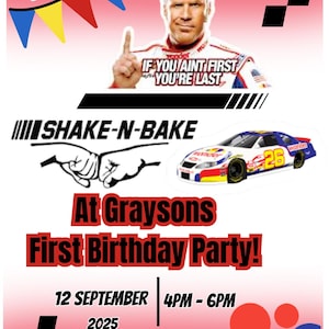 first birthday invite. If you ain&#39;t first your last