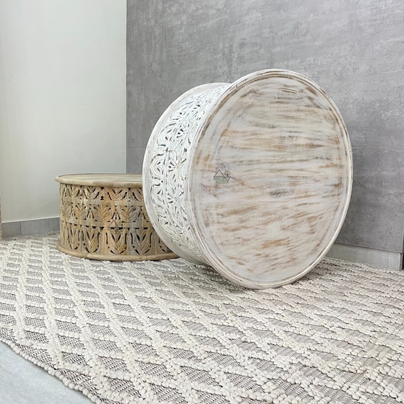 Round indian coffee table discount